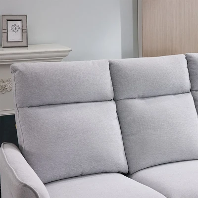 Gambar Cheers Michigan Sofa Recliner Fabric 1 Seater - Abu-Abu