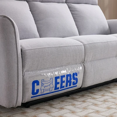 Gambar Cheers Michigan Sofa Recliner Fabric 1 Seater - Abu-Abu