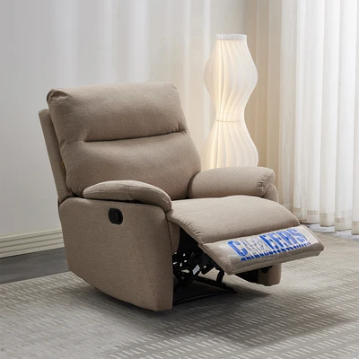 Gambar Cheers Mondi Sofa Recliner Fabric 1 Seater - Cokelat
