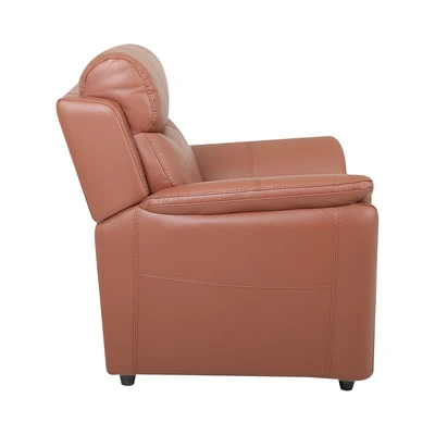 Gambar Informa Belvano Sofa Kulit 1 Seater - Cokelat