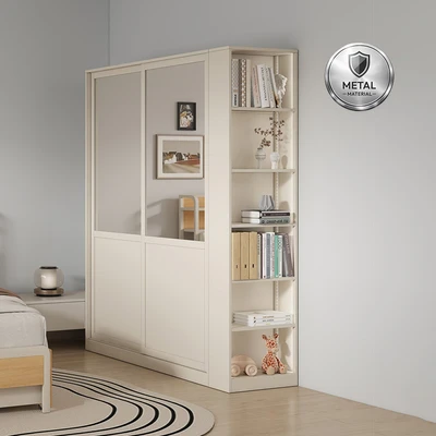 Gambar Informa Lena Lemari Pakaian 2 Pintu Dengan Rak 170x50x200 cm - Krem