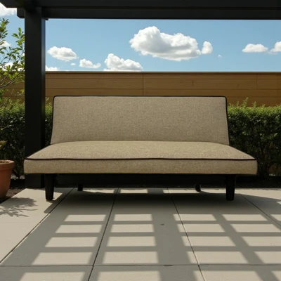 Gambar Soleil Jennie Sofa Bed Fabric - Krem