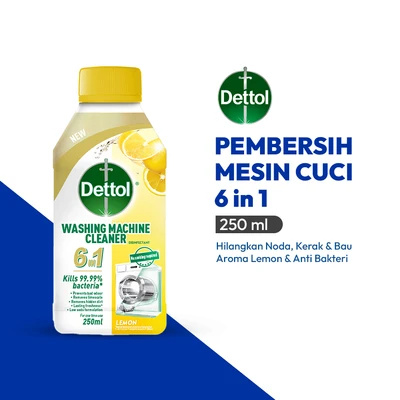 Gambar Dettol Lemon Cairan Pembersih Mesin Cuci 250 ml - Kuning/Putih