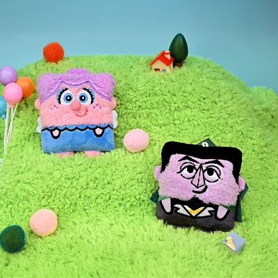 Gambar Reese Sesame Street Gantungan Kunci Boneka Mini Random