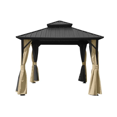 Gambar Soleil Tenda Gazebo Aluminium Atap Metal Double Layer 3x3 Meter - Mix