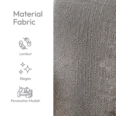 Gambar Ashley Danum Sofa Recliner Fabric 1 Seater - Abu-Abu