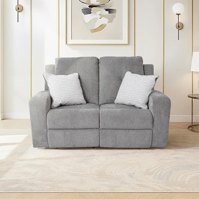 Gambar Ashley Danum Sofa Recliner Fabric 2 Seater - Abu-Abu