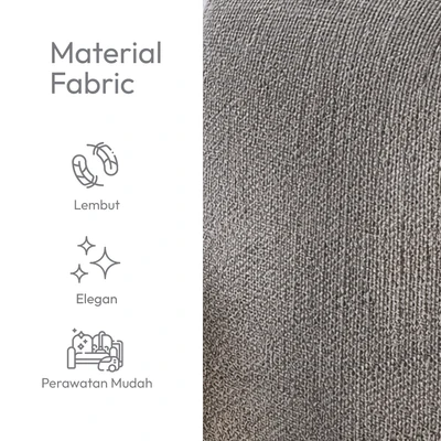 Gambar Ashley Danum Sofa Recliner Fabric 2 Seater - Abu-Abu