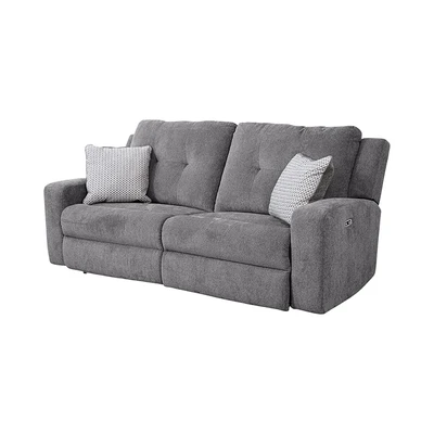 Gambar Ashley Danum Sofa Recliner Fabric 3 Seater - Abu-Abu