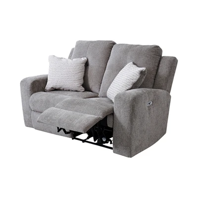 Gambar Ashley Danum Set Sofa Recliner Fabric 2 & 3 Seater - Abu-Abu