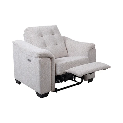 Gambar Ashley Beaconfield Sofa Recliner Fabric 1 Seater - Abu-Abu