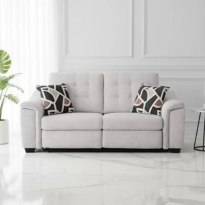 Gambar Ashley Beaconfield Sofa Recliner Fabric 3 Seater - Abu-Abu
