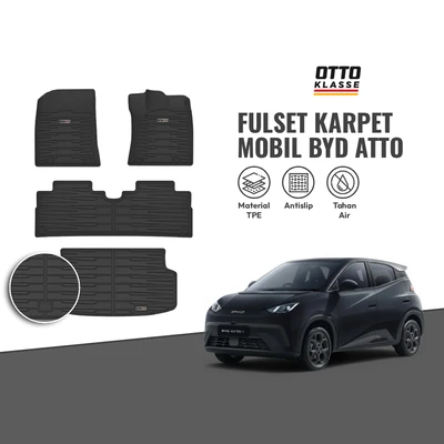 Gambar Otto Klasse Fullset Karpet Mobil BYD ATTO1 2025-Now TPE - Hitam