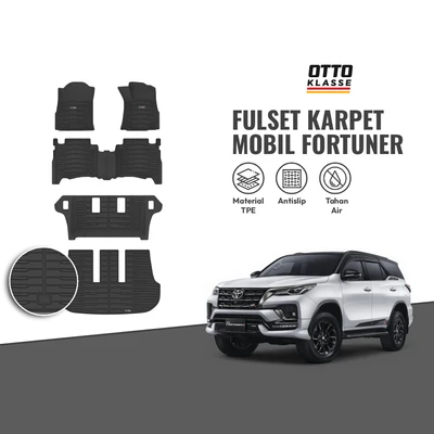 Gambar Otto Klasse Fullset Karpet Mobil Toyota Fortuner 2016-Now TPE - Hitam
