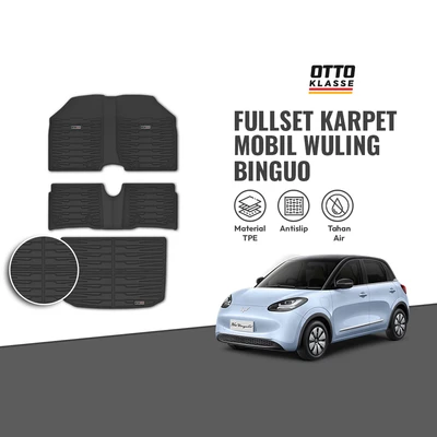 Gambar Otto Klasse Fullset Karpet Mobil Wuling Binguo 2024-Now TPE - Hitam