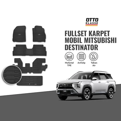 Gambar Otto Klasse Fullset Karpet Mobil Mitsubishi Destinator 2025-Now TPE - Hitam
