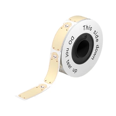 Gambar Odi Label Stiker Thermal Roll Sheep 14x40 mm 160 pcs - Krem