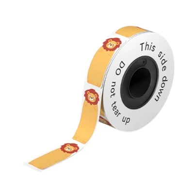 Gambar Odi Label Stiker Thermal Roll Lion 14x40 mm 160 pcs - Oranye