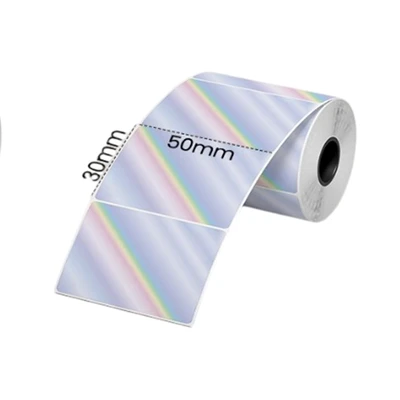 Gambar Odi Stiker Label Square Thermal 50x30 mm Hologram