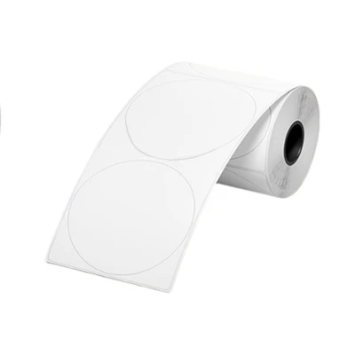Gambar Odi Stiker Label Round Thermal 40x40 mm - Putih