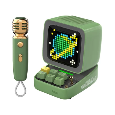 Gambar Divoom Ditoo-5M Speaker Bluetooth Portable Dengan Microphone - Hijau