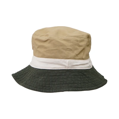 Gambar Ataru Topi Bucket Colorblock - Hijau/Cokelat