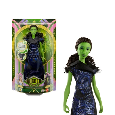 Gambar Wicked Boneka Elphaba Singing For Good - Hijau/hitam