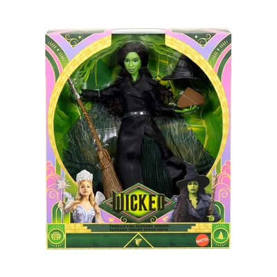 Gambar Wicked Set Boneka Thrillifying Elphaba Thropp - Hijau/hitam