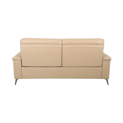 Gambar Ferrara Basel Sofa Recliner Kulit 3 Seater - Krem Nude