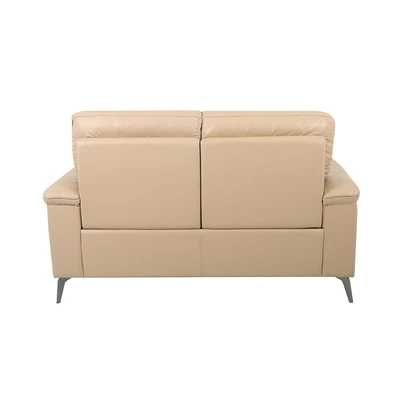 Gambar Ferrara Basel Sofa Recliner Kulit 2 Seater - Krem Nude