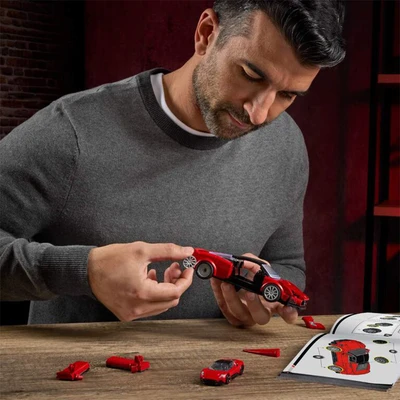 Gambar Mattel Brick Shop Hot Wheels Maserati Mc20 Set 250 Pcs - Merah