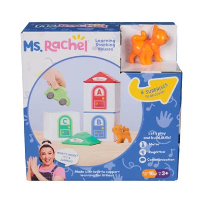 Gambar Ms Rachel Set Learning Stacking Houses Surprise - Mix