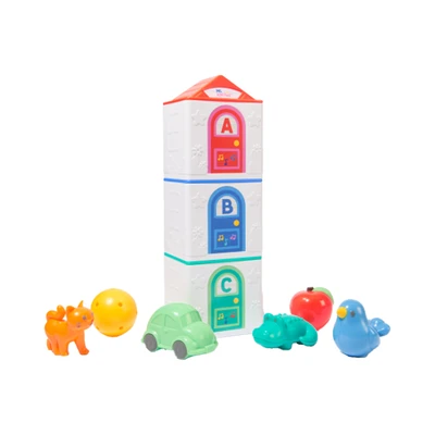 Gambar Ms Rachel Set Learning Stacking Houses Surprise - Mix