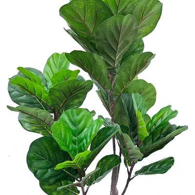 Gambar Forhom Tanaman Artifisial Fiddle Fig Dengan Pot 60x50x145 cm - Hijau