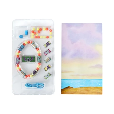 Gambar Disney Set Holographic Stiker & Bead Bracelet Stitch 110 Pcs - Mix