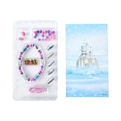 Gambar Disney Set Holographic Stiker & Bead Bracelet Princess 110 Pcs - Mix