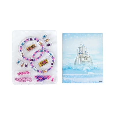Gambar Disney Set Holographic Stiker & Bead Bracelet Princess 160 Pcs - Mix