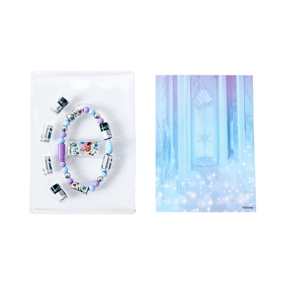 Gambar Disney Set Holographic Stiker & Bead Bracelet Frozen 80 Pcs - Mix