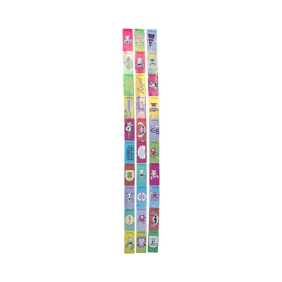 Gambar Disney Set Holographic Stiker & Bead Bracelet Stitch 80 Pcs - Mix