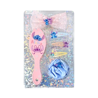 Gambar Disney Sisir & Aksesoris Rambut Anak Stitch Set 6 Pcs - Mix