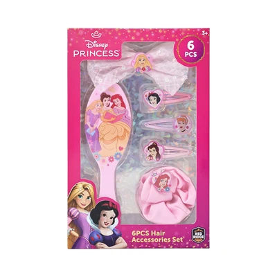 Gambar Disney Sisir & Aksesoris Rambut Anak Princess Set 6 Pcs - Pink