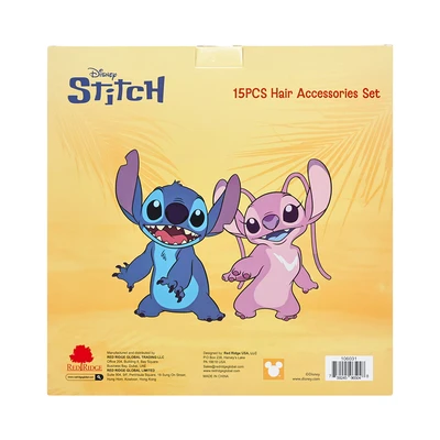 Gambar Disney Sisir & Aksesoris Rambut Anak Stitch Set 15 Pcs - Mix