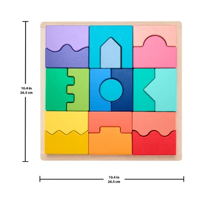 Gambar Fisher Price Set Interlocking Blocks Kayu - Mix