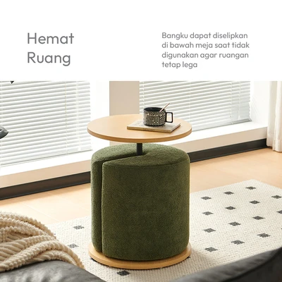 Jual Informa Madeline Set Meja Sisi & Bangku Round - Hijau Terbaru ...