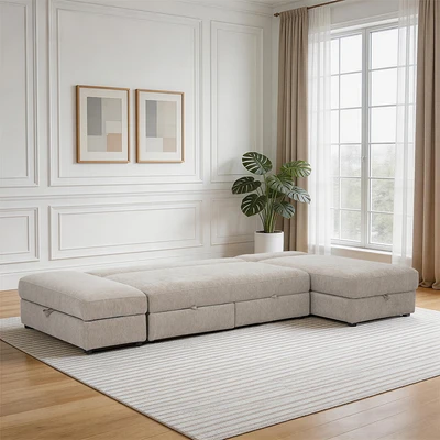 Gambar Informa Alice Sofa Bed Fabric - Cokelat