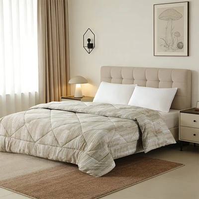 Gambar Selma 210x210 cm Bed Cover Microfiber Shenina - Cokelat