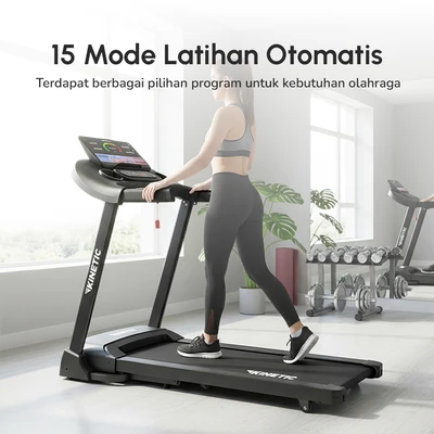 Gambar Kinetic Smart Motorized Treadmill 1.25 HP 15P V2 - Hitam