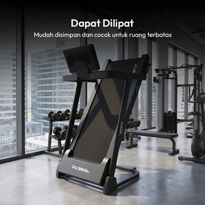 Gambar Kinetic Motorized Treadmill 1 HP 15P V2 - Hitam