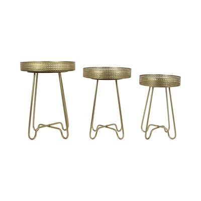 Gambar Selma Finn Meja Sisi Set 3 pcs - Gold