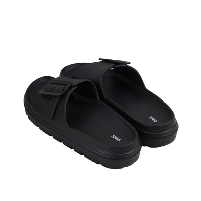 Gambar Ataru Sandal Slides Big Buckle Thick Ukuran 38 - Hitam